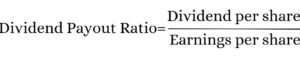 dividend payout ratio formula 