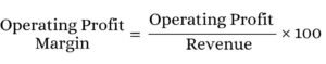Operating profit margin formula 