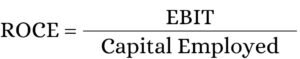ROCE ( Return on capital employed ) formula 