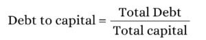 Debt to capital ratio formula 