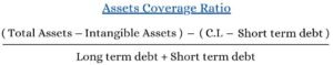 Assets Coverage Ratio Formula 