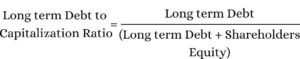 Long term Debt to Capitalization Ratio Formula 