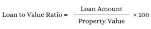 Loan to Value Ratio formula 